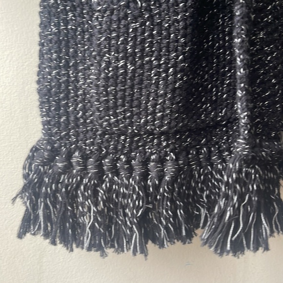 MADEWELL Memento Fringe Open Cardigan Sweater Blogger Favorite Black Size XS - Picture 7 of 9